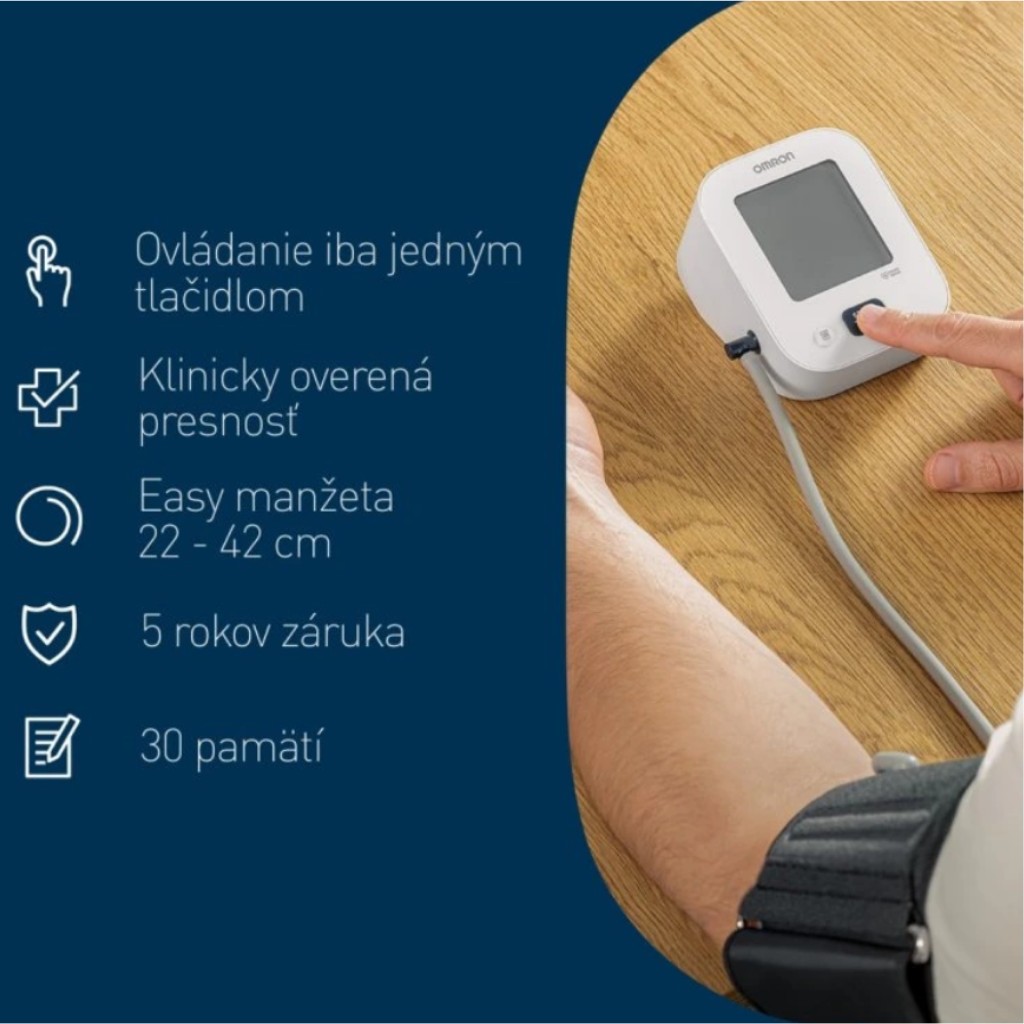 Vlastnosti tlakomeru Omron M2+